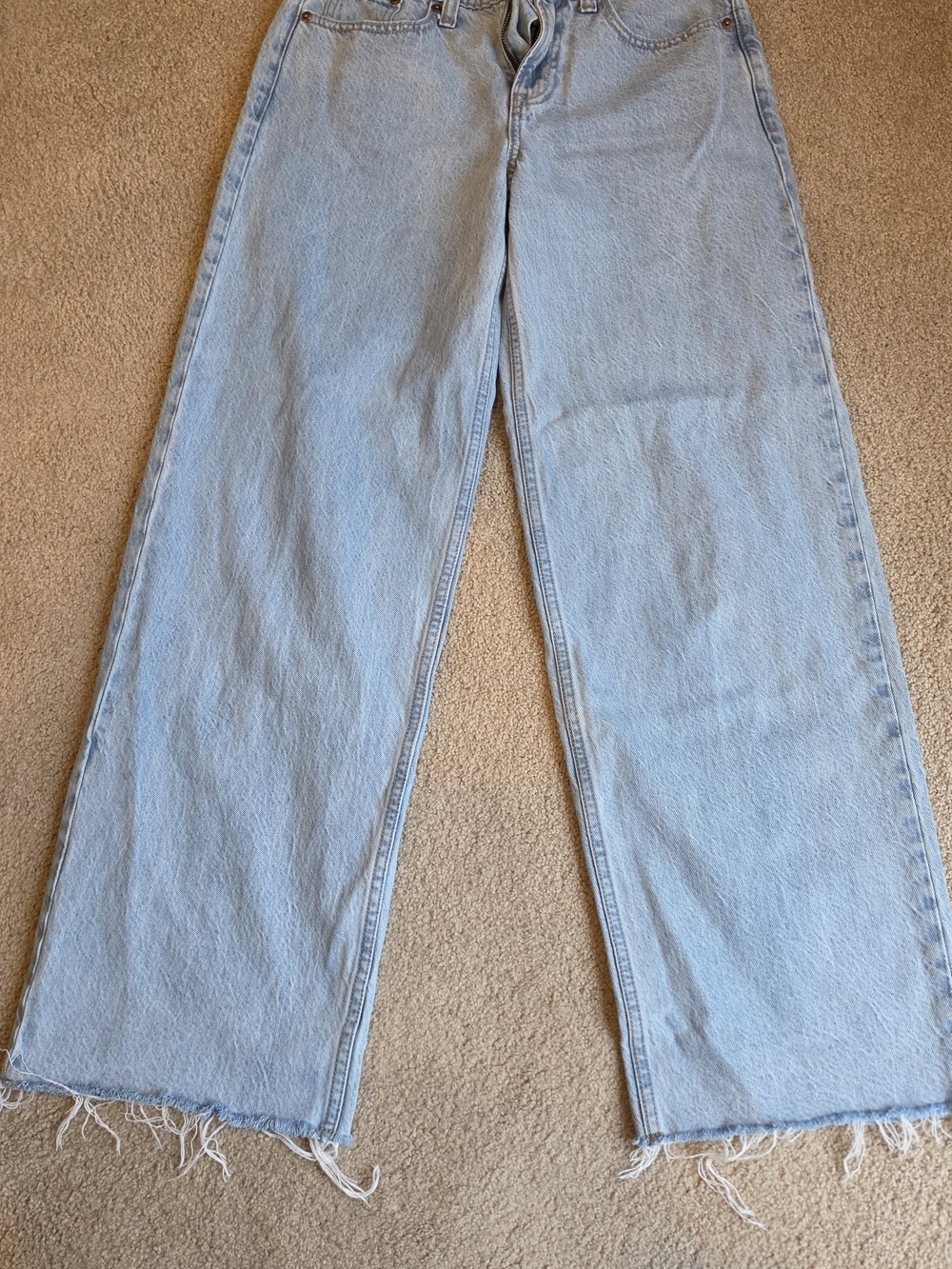 Abercrombie & Fitch Light Blue Wide-Leg Jeans